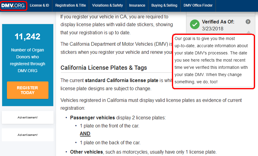 DMV.org Bad Verification Method.